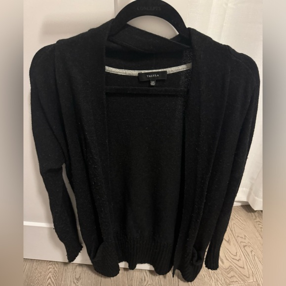 Long warm black talula cardigan size xxs - Picture 1 of 1